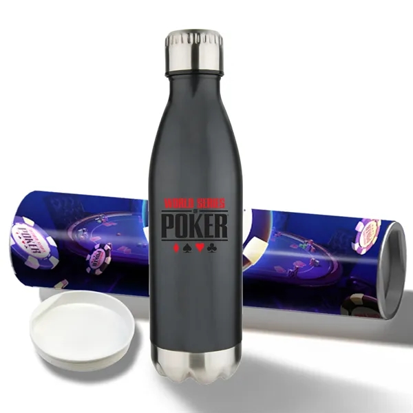 17 oz Stainless Steel Cola Bottle with Shipping Tube - 17 oz Stainless Steel Cola Bottle with Shipping Tube - Image 8 of 15