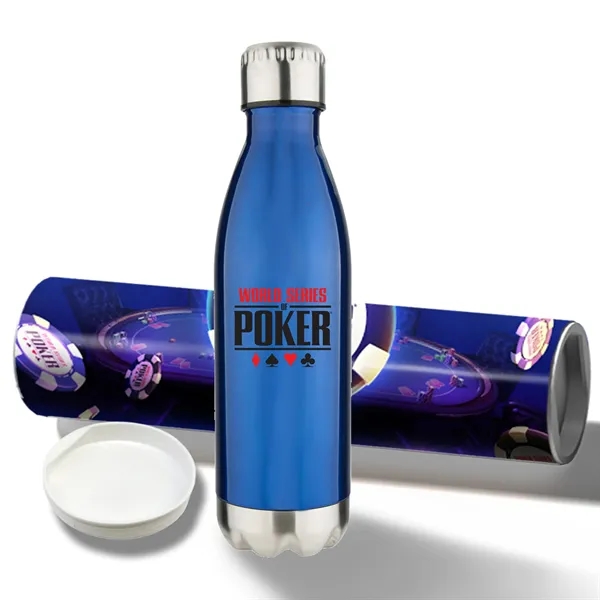 17 oz Stainless Steel Cola Bottle with Shipping Tube - 17 oz Stainless Steel Cola Bottle with Shipping Tube - Image 9 of 15