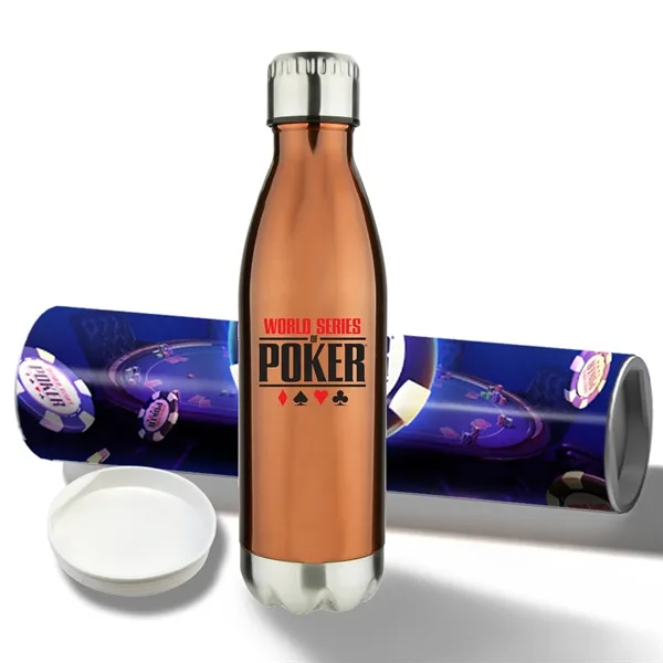 17 oz Stainless Steel Cola Bottle with Shipping Tube - 17 oz Stainless Steel Cola Bottle with Shipping Tube - Image 10 of 15