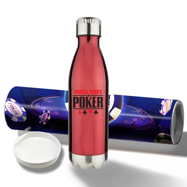 17 oz Stainless Steel Cola Bottle with Shipping Tube - 17 oz Stainless Steel Cola Bottle with Shipping Tube - Image 11 of 15
