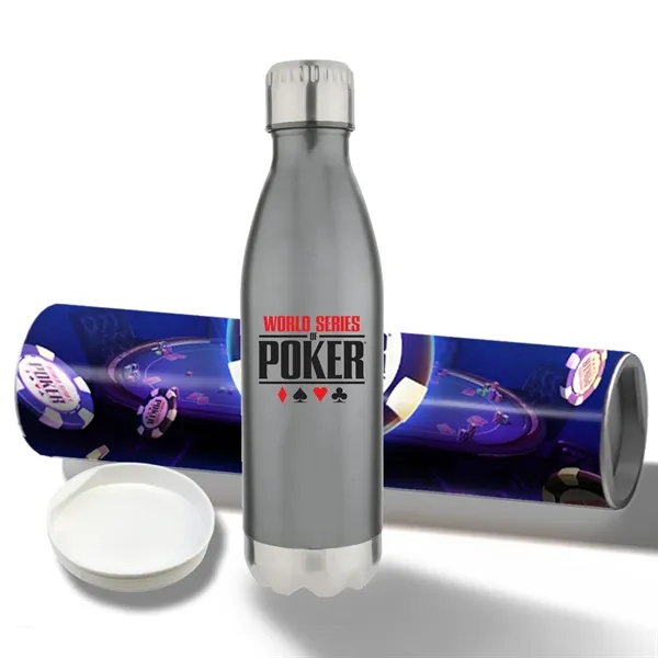 17 oz Stainless Steel Cola Bottle with Shipping Tube - 17 oz Stainless Steel Cola Bottle with Shipping Tube - Image 13 of 15