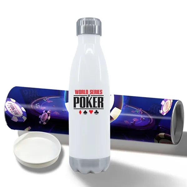 17 oz Stainless Steel Cola Bottle with Shipping Tube - 17 oz Stainless Steel Cola Bottle with Shipping Tube - Image 14 of 15