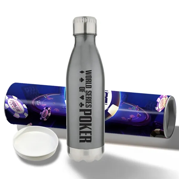 17 oz Stainless Steel Cola Bottle with Shipping Tube - 17 oz Stainless Steel Cola Bottle with Shipping Tube - Image 5 of 15