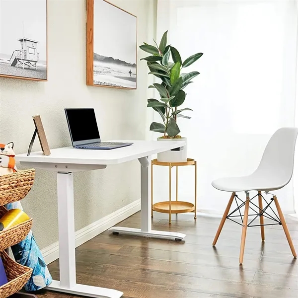 Height Adjustable Standing Desk - White - Height Adjustable Standing Desk - White - Image 6 of 7