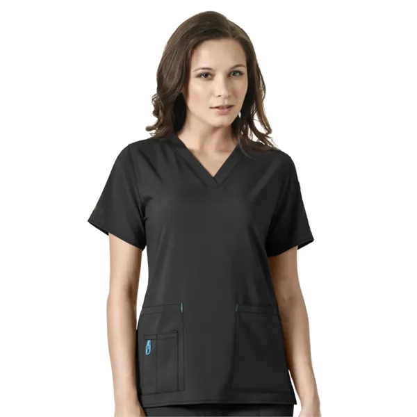 Carhartt Cross-Flex Women's V-Neck Media Top - Carhartt Cross-Flex Women's V-Neck Media Top - Image 2 of 16