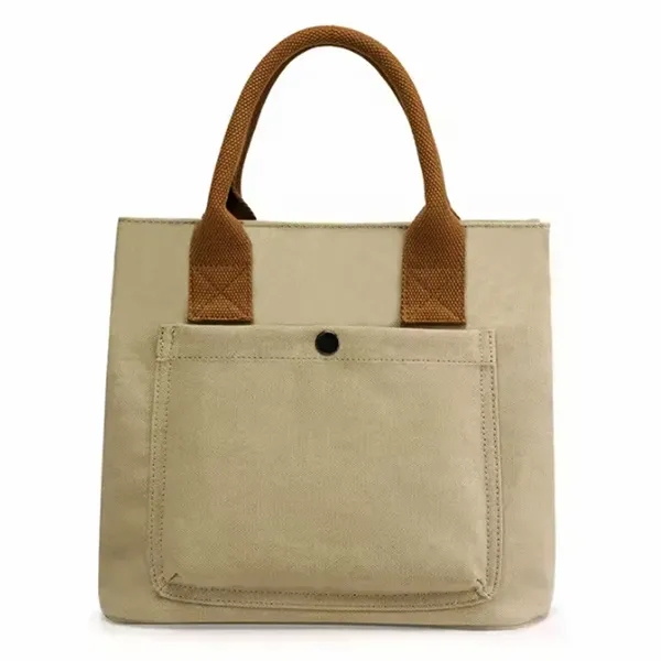 Plain Blank Tote Canvas Handbags - Plain Blank Tote Canvas Handbags - Image 1 of 1