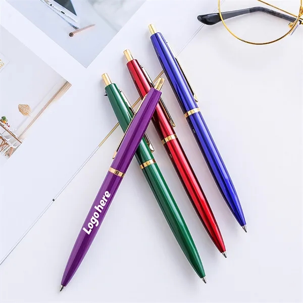 Metal Retractable Ballpoint Pen - Metal Retractable Ballpoint Pen - Image 1 of 9