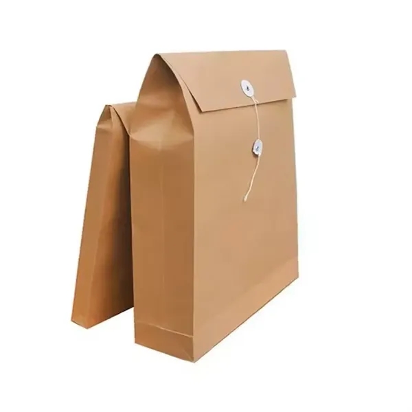 Custom Logo Kraft Paper File Bag Document Holder - Custom Logo Kraft Paper File Bag Document Holder - Image 3 of 9
