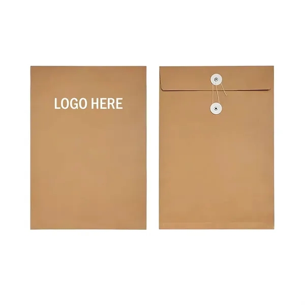 Custom Logo Kraft Paper File Bag Document Holder - Custom Logo Kraft Paper File Bag Document Holder - Image 0 of 9