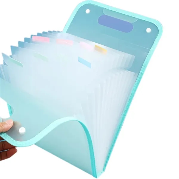 PP Material Portable A4 Expanding File Folder 13 Layers - PP Material Portable A4 Expanding File Folder 13 Layers - Image 4 of 4