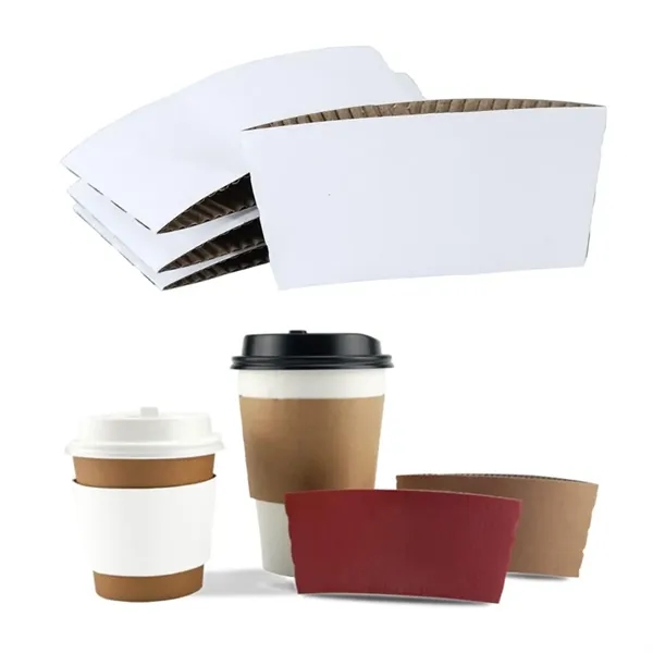 Disposable Coffee Cold Drink Paper Cup Sleeve - Disposable Coffee Cold Drink Paper Cup Sleeve - Image 2 of 3