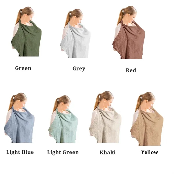 Muslin Nursing Cover for Breastfeeding - Muslin Nursing Cover for Breastfeeding - Image 1 of 5
