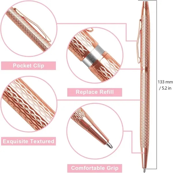 Metallic Retractable Ballpoint Pens - Metallic Retractable Ballpoint Pens - Image 2 of 5