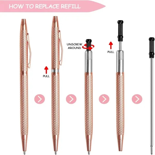 Metallic Retractable Ballpoint Pens - Metallic Retractable Ballpoint Pens - Image 3 of 5