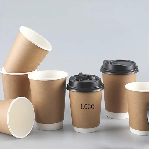 Disposable Environmental Protection Paper Cup with Lid - Disposable Environmental Protection Paper Cup with Lid - Image 0 of 4