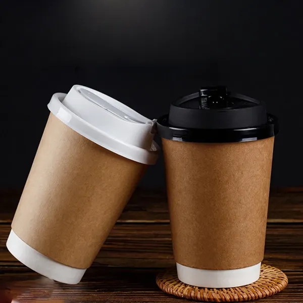 Disposable Environmental Protection Paper Cup with Lid - Disposable Environmental Protection Paper Cup with Lid - Image 1 of 4