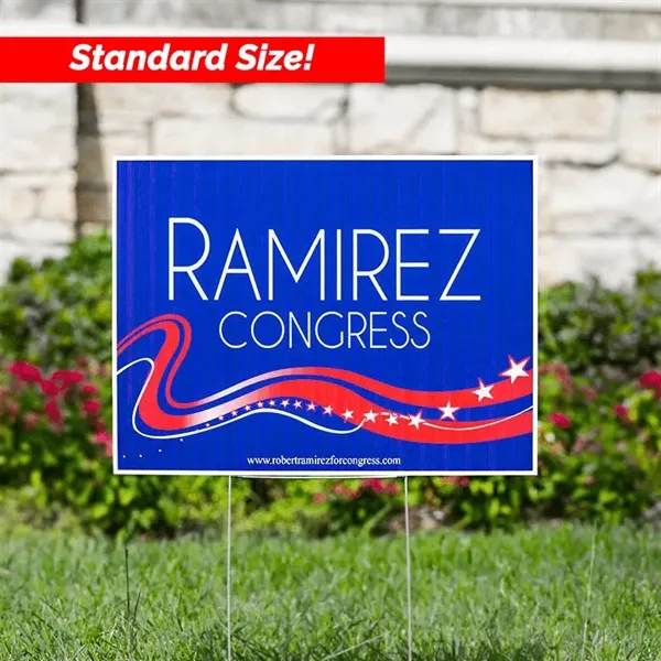 Custom 18" X 24" Yard Signs - Custom 18" X 24" Yard Signs - Image 1 of 2