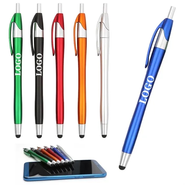 Capacitive 2 in 1 Ballpoint Pen with Stylus Tip Black Ink - Capacitive 2 in 1 Ballpoint Pen with Stylus Tip Black Ink - Image 0 of 3