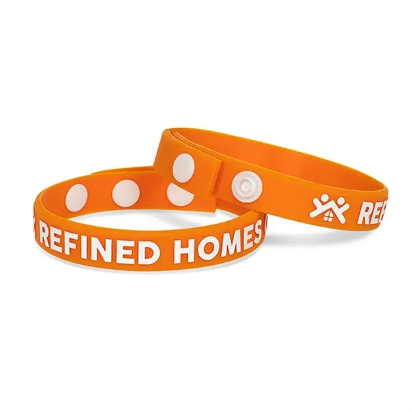 Embossed Printed Silicone Adjustable Wristbands - Embossed Printed Silicone Adjustable Wristbands - Image 118 of 119