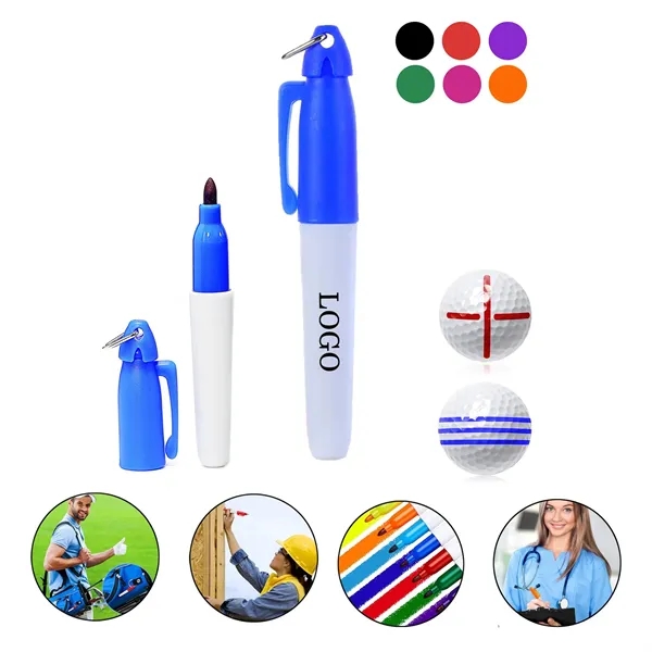 Golf Ball Marker Pen with Line Drawing Feature - Golf Ball Marker Pen with Line Drawing Feature - Image 0 of 1