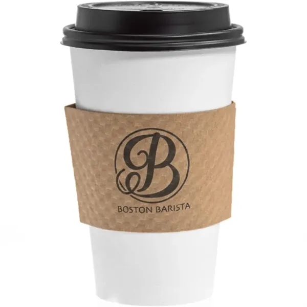 Custom Premium Embossed Natural Kraft Cup Sleeves - Custom Premium Embossed Natural Kraft Cup Sleeves - Image 1 of 1