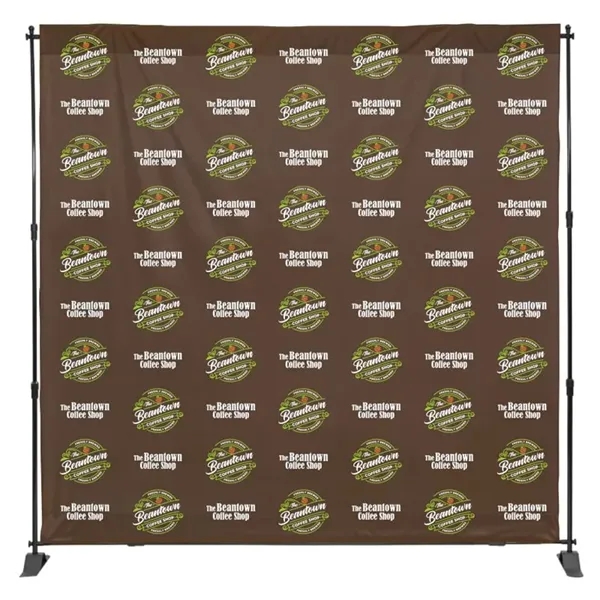 8ft X 8ft Step & Repeat Fabric Banner - 8ft X 8ft Step & Repeat Fabric Banner - Image 1 of 1