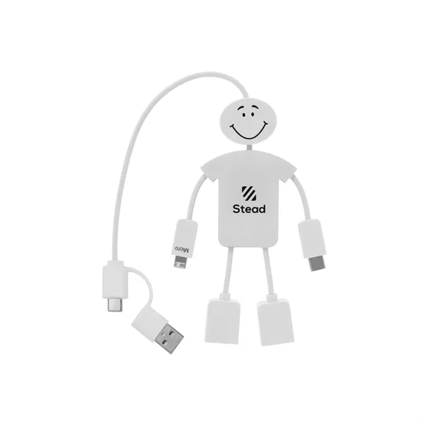 Techmate 3-In-1 Charging Cable & USB Hub 2.0 - Techmate 3-In-1 Charging Cable & USB Hub 2.0 - Image 4 of 8