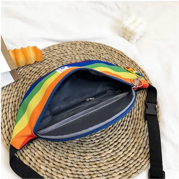 12.60" x 3.54" x5.51" Nylon Waist Bag Polyester LGBTQ - 12.60" x 3.54" x5.51" Nylon Waist Bag Polyester LGBTQ - Image 1 of 3