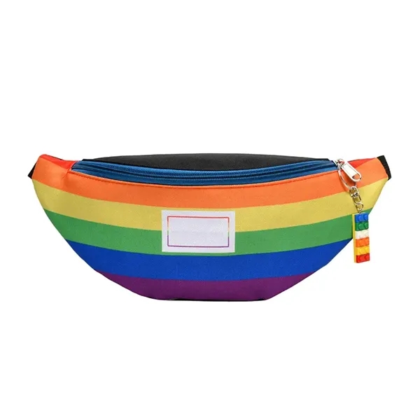 12.60" x 3.54" x5.51" Nylon Waist Bag Polyester LGBTQ - 12.60" x 3.54" x5.51" Nylon Waist Bag Polyester LGBTQ - Image 3 of 3