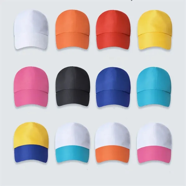 Unisex Colored Two Tone Plain Baseball Cap - Unisex Colored Two Tone Plain Baseball Cap - Image 2 of 2