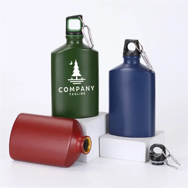 18oz Aluminium Portable Flat Water Bottle - 18oz Aluminium Portable Flat Water Bottle - Image 3 of 3