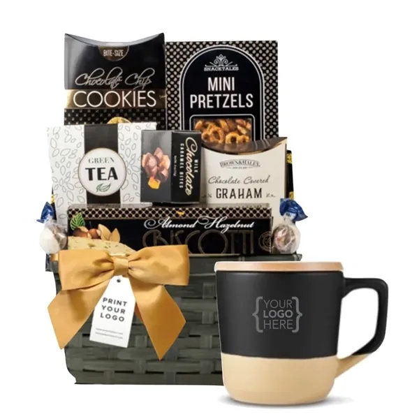 Branded Mug with Snack Gift Basket - Branded Mug with Snack Gift Basket - Image 0 of 2