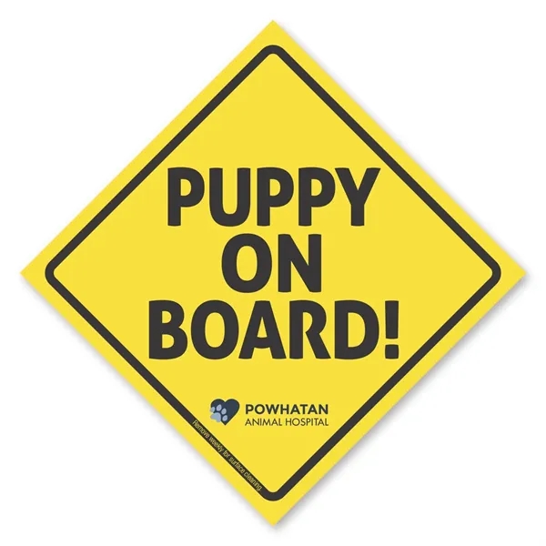 Car Sign Square Magnet 4 x 4 - Car Sign Square Magnet 4 x 4 - Image 2 of 3