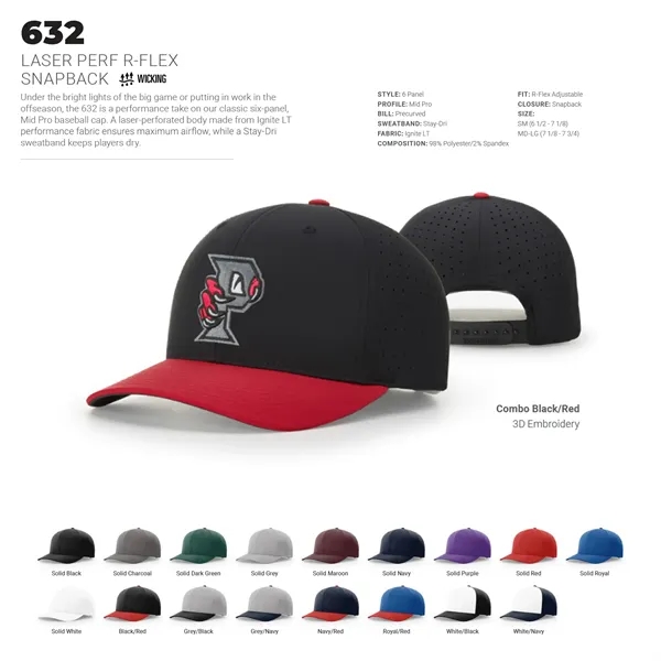 Richardson 632 Laser Perf R-FLEX Snapback Hat - Richardson 632 Laser Perf R-FLEX Snapback Hat - Image 2 of 28