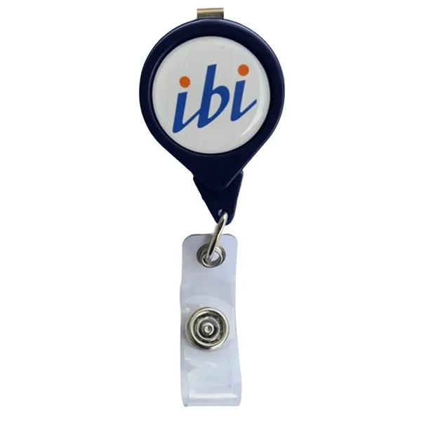 No-Twist Round Retractable Badge Reel w/ Bulldog Clip - No-Twist Round Retractable Badge Reel w/ Bulldog Clip - Image 7 of 7