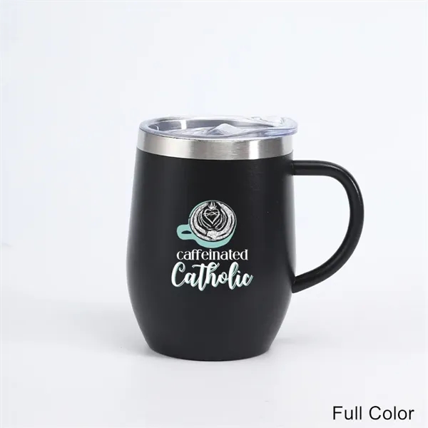 12 oz Stainless Steel Double Wall Insulated Coffee Mug - 12 oz Stainless Steel Double Wall Insulated Coffee Mug - Image 2 of 11