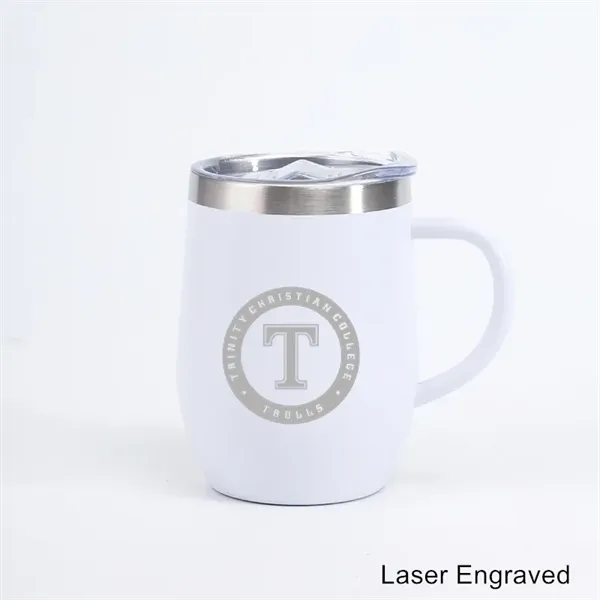 12 oz Stainless Steel Double Wall Insulated Coffee Mug - 12 oz Stainless Steel Double Wall Insulated Coffee Mug - Image 6 of 11