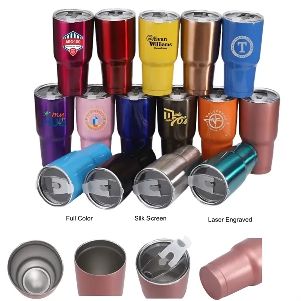 30 oz Tumbler Double Wall Vacuum Insulated Travel Mug - 30 oz Tumbler Double Wall Vacuum Insulated Travel Mug - Image 0 of 26