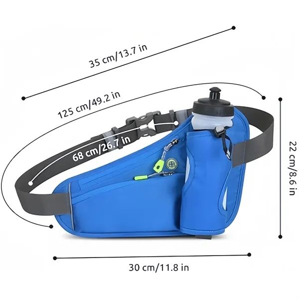Running Waist Pack Hold Water Bottles Outdoor Sport Hiking - Running Waist Pack Hold Water Bottles Outdoor Sport Hiking - Image 1 of 4