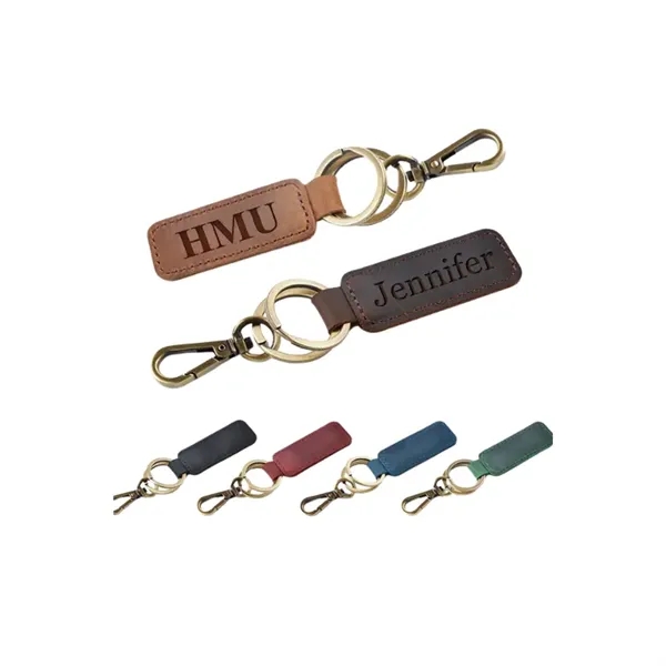 Leather Car Keychain - Leather Car Keychain - Image 0 of 7