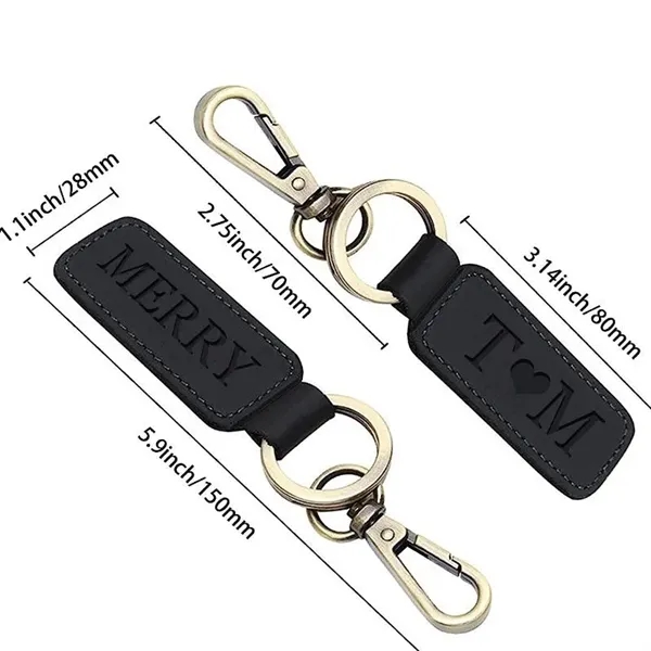 Leather Car Keychain - Leather Car Keychain - Image 2 of 7