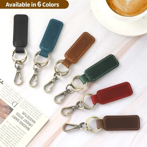 Leather Car Keychain - Leather Car Keychain - Image 7 of 7