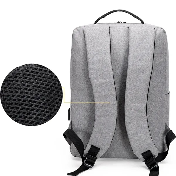 Unisex 15.6" Business Travel Laptop Backpack with USB Port - Unisex 15.6" Business Travel Laptop Backpack with USB Port - Image 1 of 5