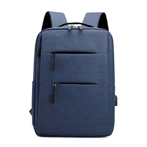 Unisex 15.6" Business Travel Laptop Backpack with USB Port - Unisex 15.6" Business Travel Laptop Backpack with USB Port - Image 4 of 5