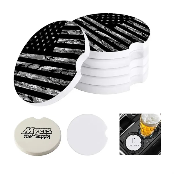 Absorbent Car Coasters - Absorbent Car Coasters - Image 0 of 2