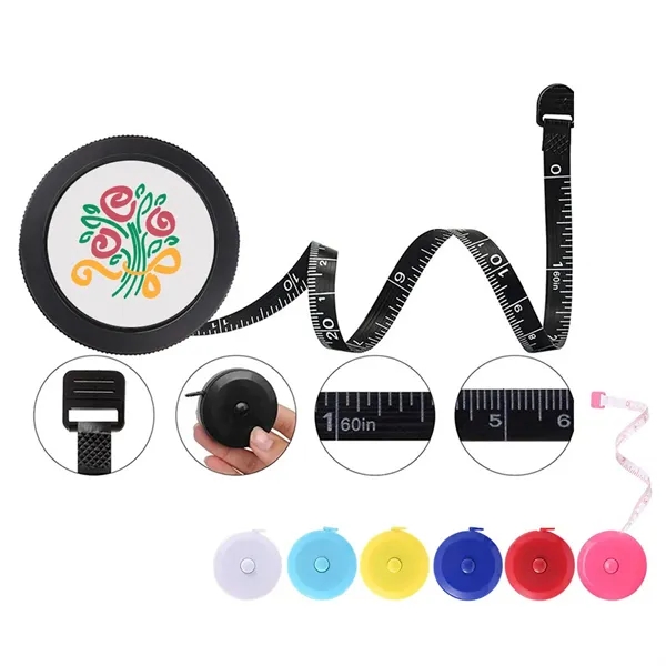 60" Mini Round Portable Automatic Measuring Tape - 60" Mini Round Portable Automatic Measuring Tape - Image 0 of 1