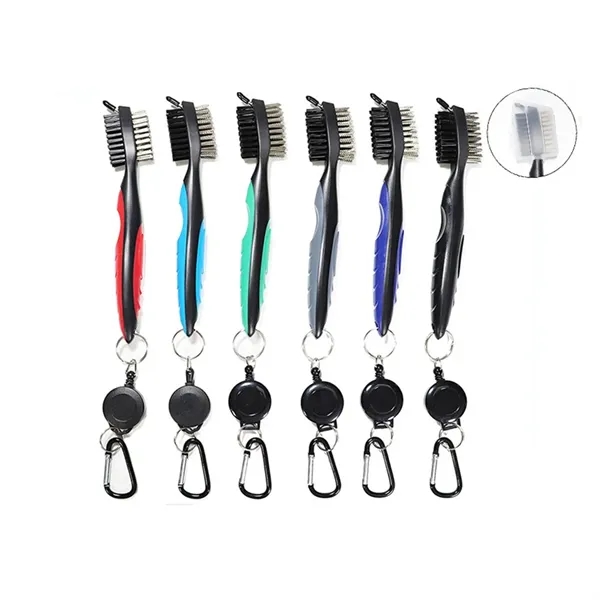 Golf Club Brush and Groove Cleaner with Carabiner - Golf Club Brush and Groove Cleaner with Carabiner - Image 5 of 5