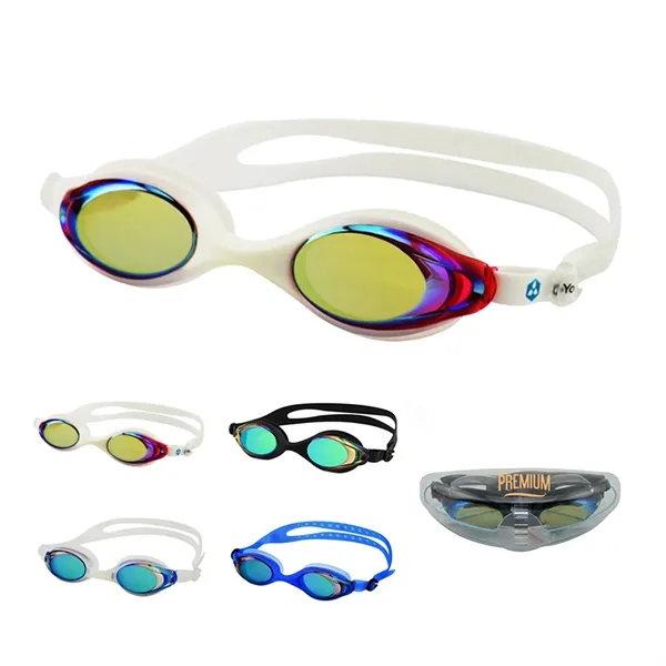 Electroplated Adult Anti-Fog Swim Goggles