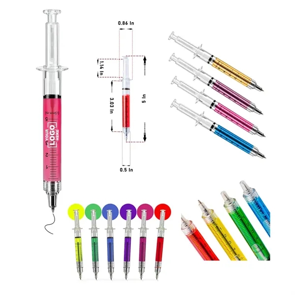 Macaron Syringe Ballpoint Pens - Macaron Syringe Ballpoint Pens - Image 0 of 4