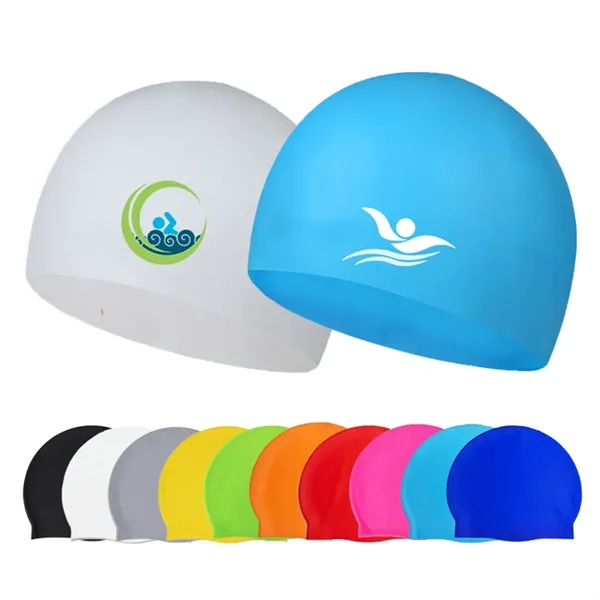 Colorful Adult Silicone Swimming Cap - Colorful Adult Silicone Swimming Cap - Image 0 of 1